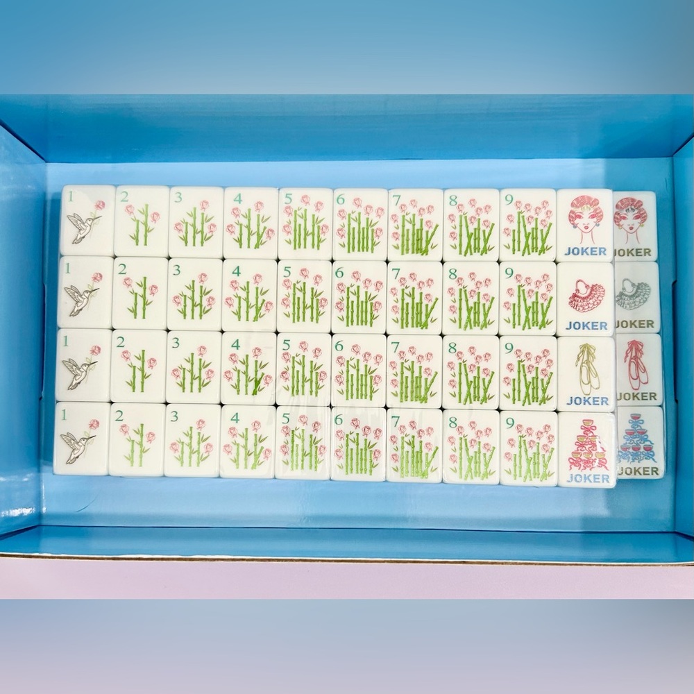 American Mahjong Tile Set Grandmillennial Coquette Mahjong 2 LEFT! - Picture 8 of 10